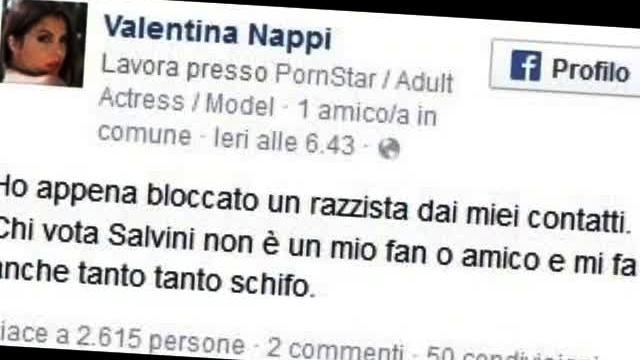 Quando le cose ce le deve spiegare una pornostar – Valentina Nappi: “Se Matteo Salvini è cristiano io sono vergine”
